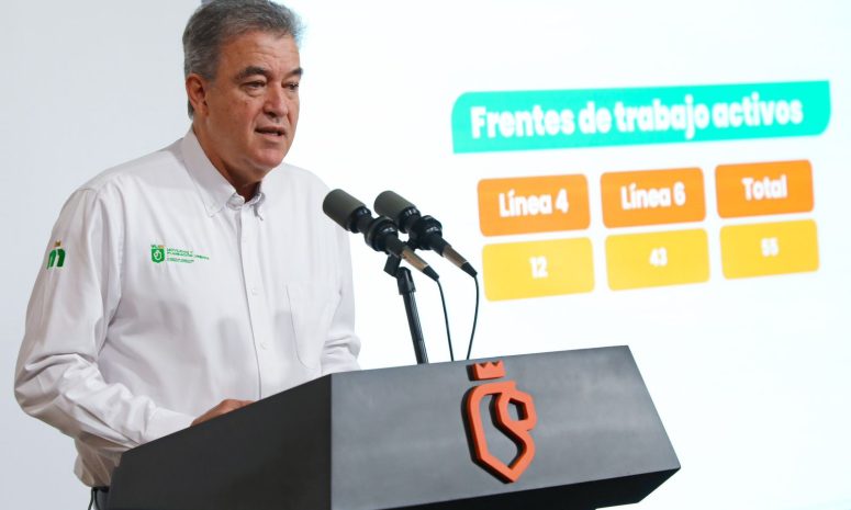 Alcanzan líneas 4 y 6 del Metro cerca del 40% de avance rumbo Mundial 2026