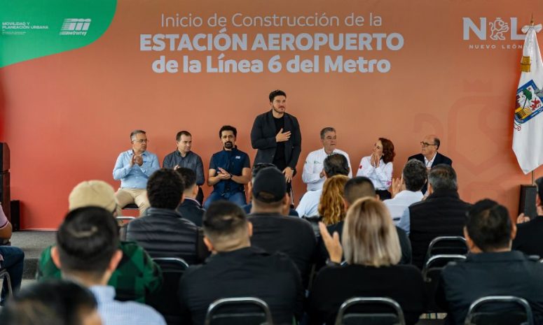 Arranca Samuel García construcción de la estación Aeropuerto de Línea 6