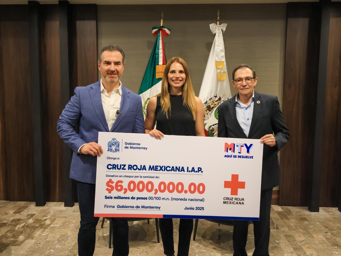 Entrega Monterrey donativo anual por 6 mdp a la Cruz Roja - Quadratín ...