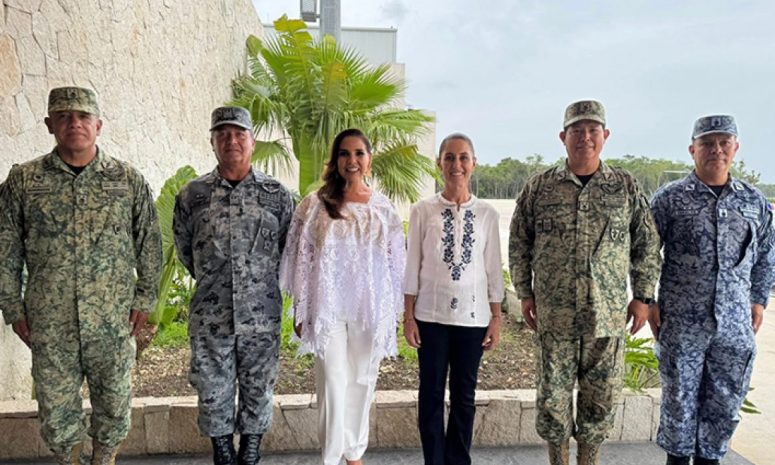 Siempre sí llegó Sheinbaum a Quintana Roo