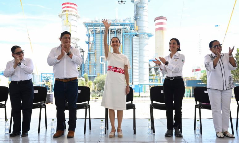 Inauguran Claudia Sheinbaum y Secretaria de Energía central en San Luis