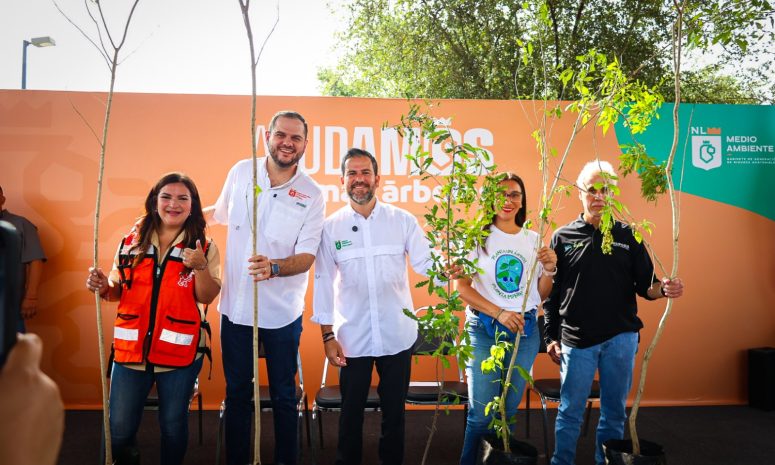 Lanza NL Ayudamos con Más Árboles; planea reverdecer 35,000 viviendas