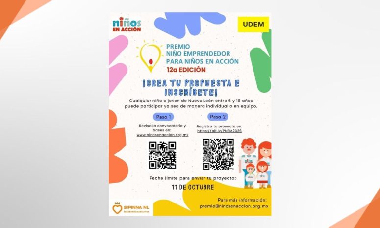 ¡A crear y transformar! Buscan a niños emprendedores en Nuevo León
